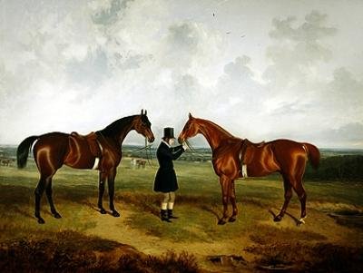 Før jakten (olje på lerret) av Thomas W. Bretland