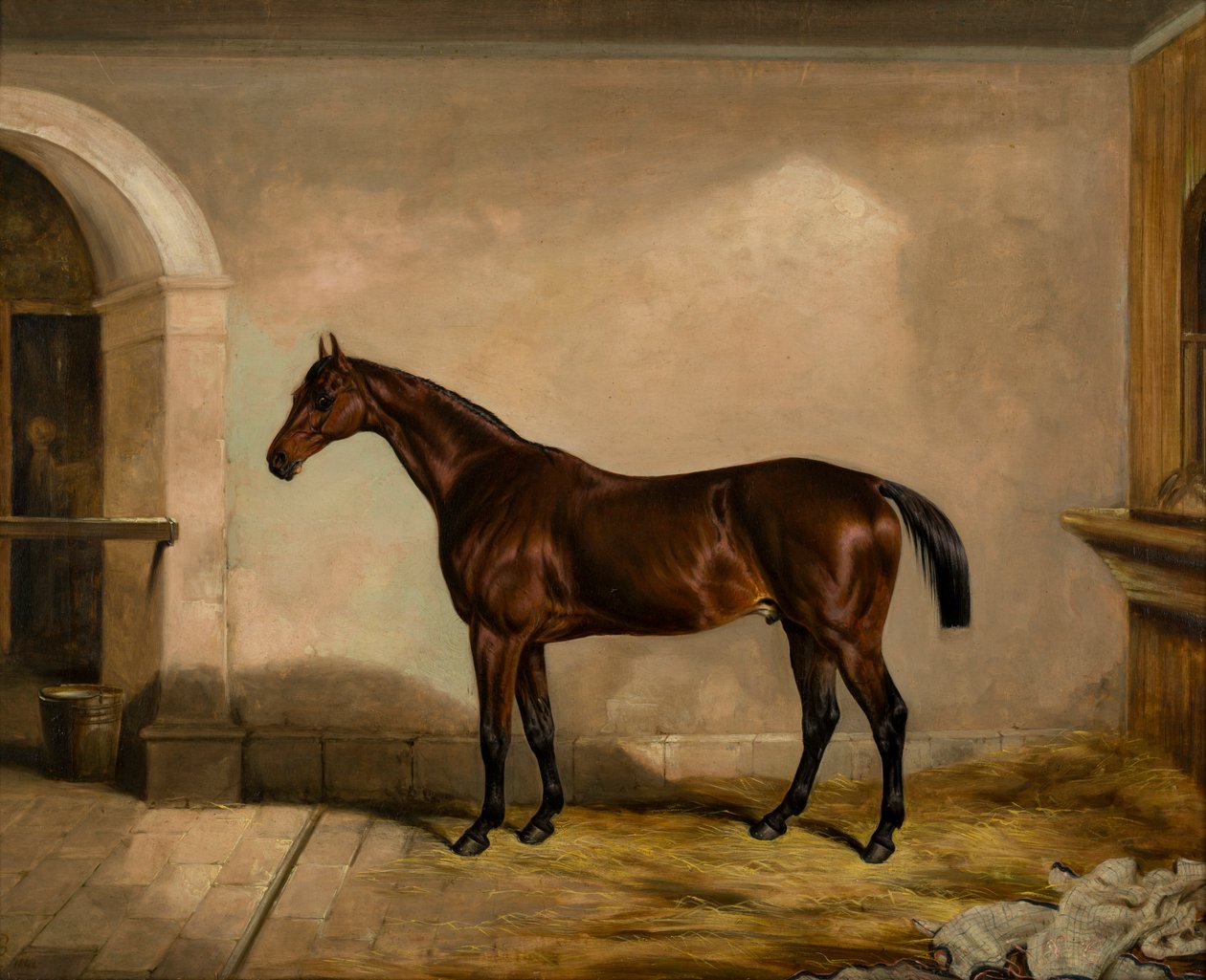 Teddy the Tiler: A Horse, ca. 1842 (olje på lerret) av Thomas W. Bretland