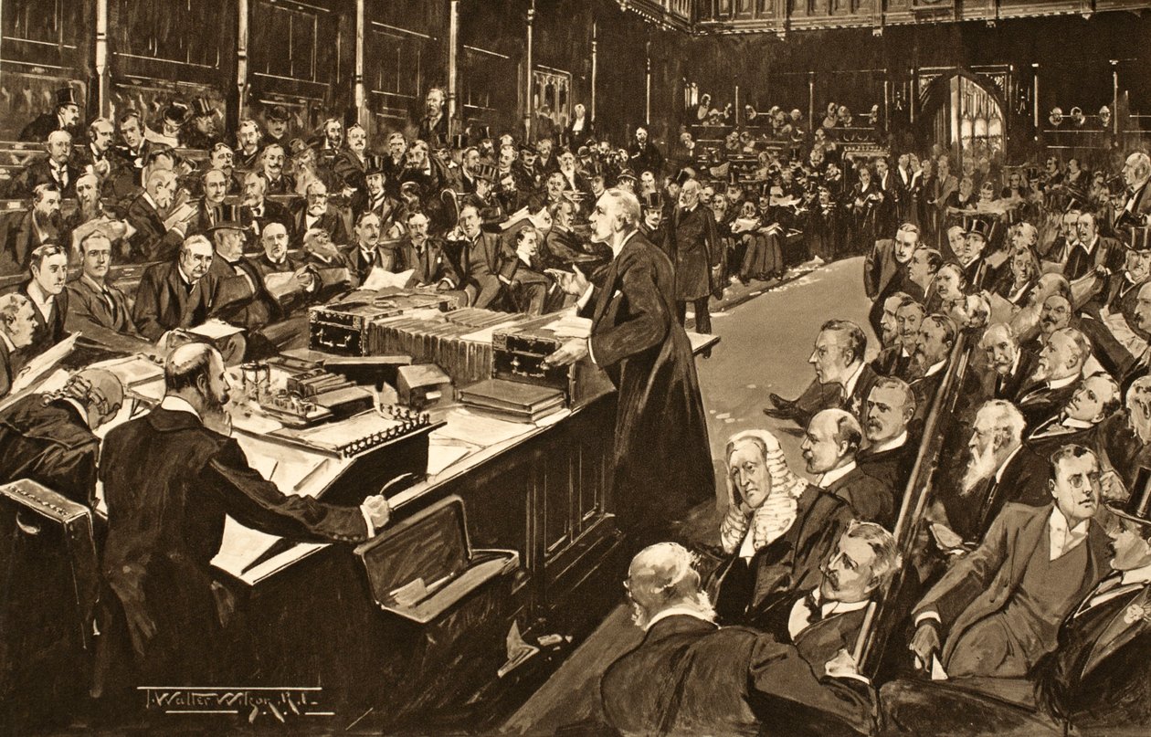 Lords and Commons som mottok Hans Majestets foreløpige erklæring, fra 