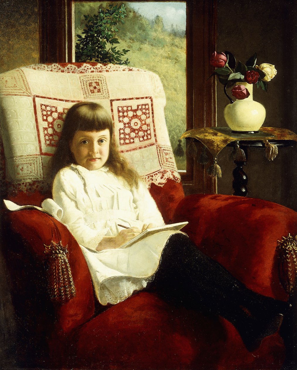 Mildred Wallace som ung jente, av Thomas Waterman Wood