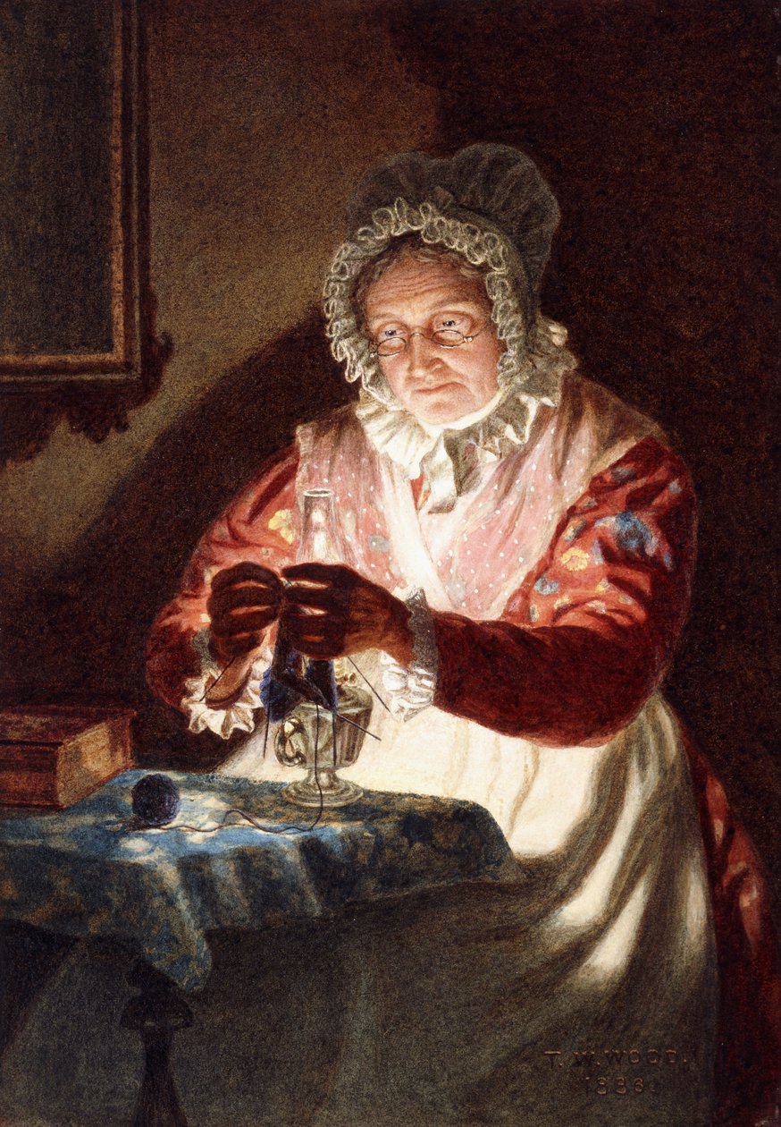 The Lost Stitch, 1886 av Thomas Waterman Wood