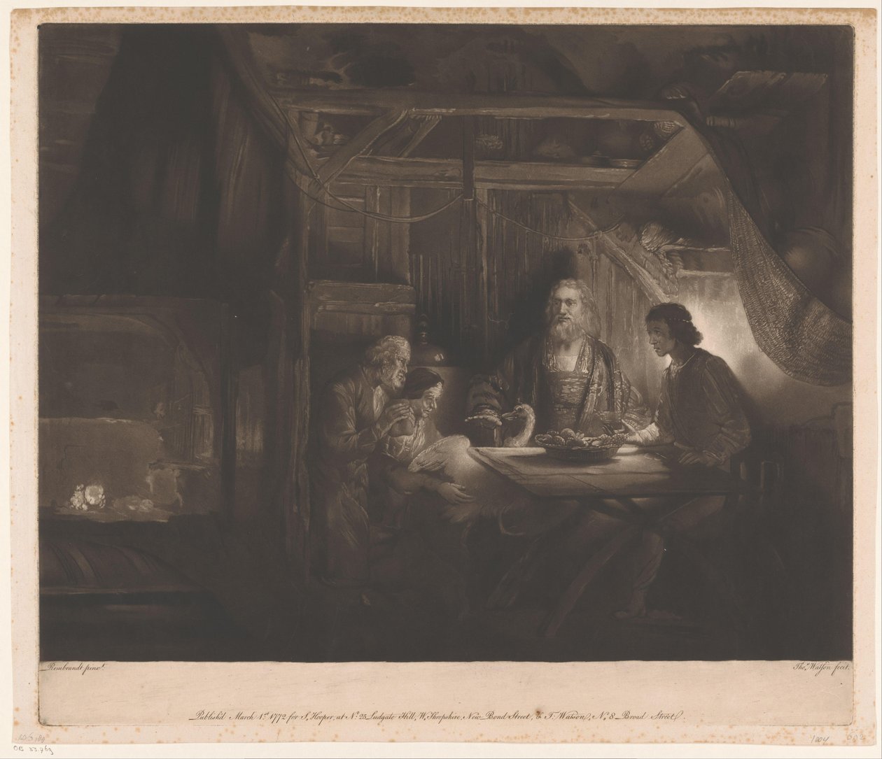 Jupiter og Merkur i huset til Filemon og Baucis av Thomas Watson
