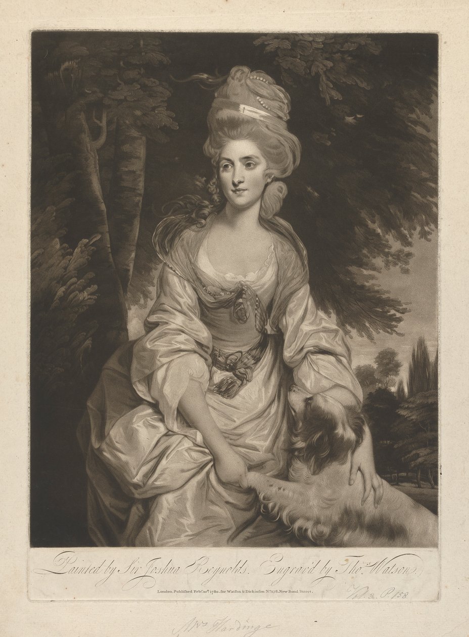 Lucy Hardinge (née Long) av Thomas Watson