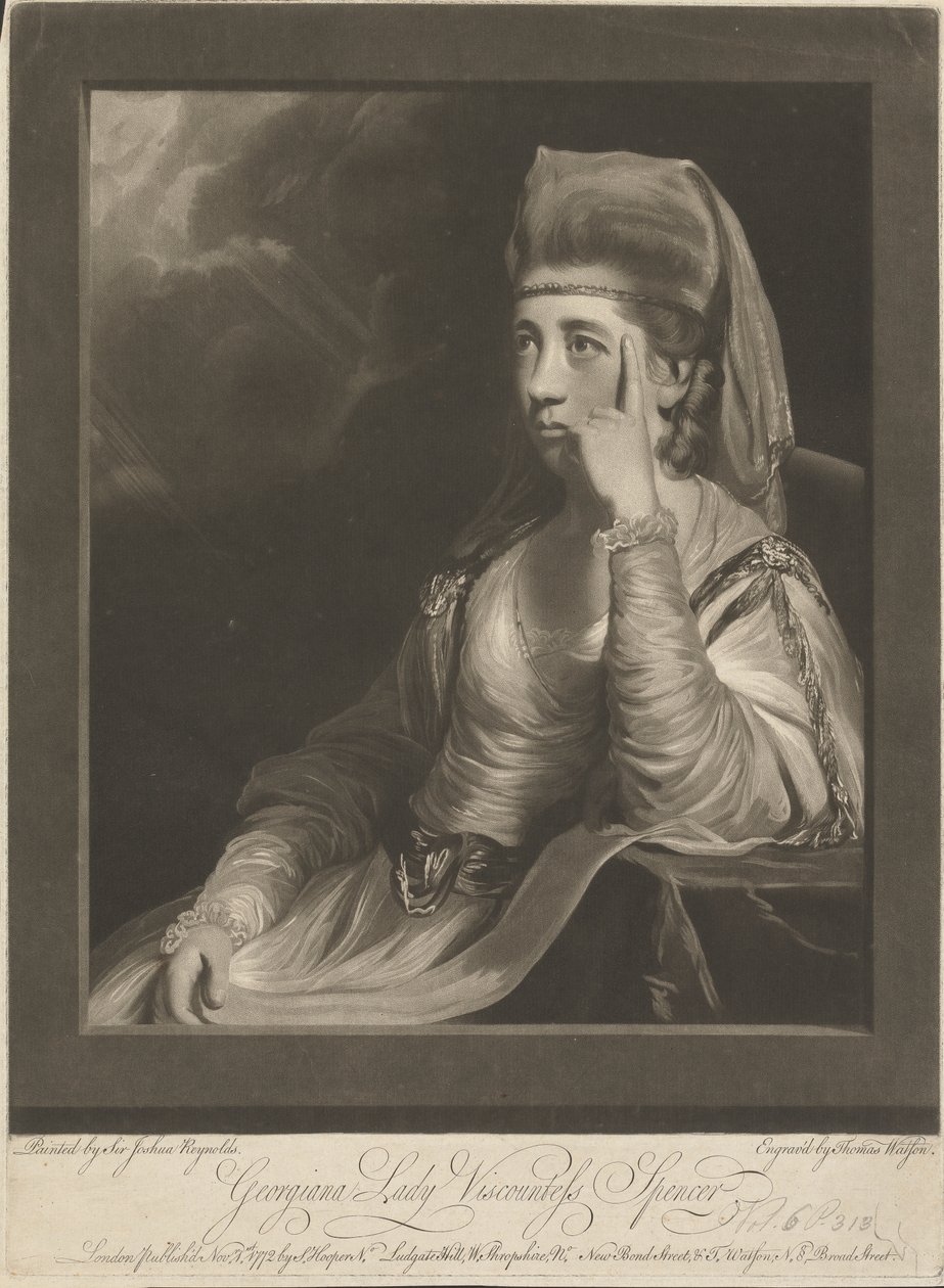 Margaret Georgiana Spencer (née Poyntz), grevinne Spencer av Thomas Watson