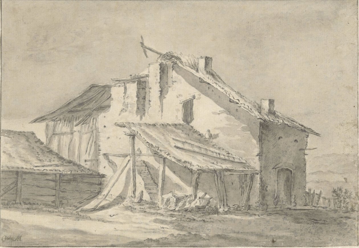 Falleferdig våningshus av Thomas Wijck (attributed to)