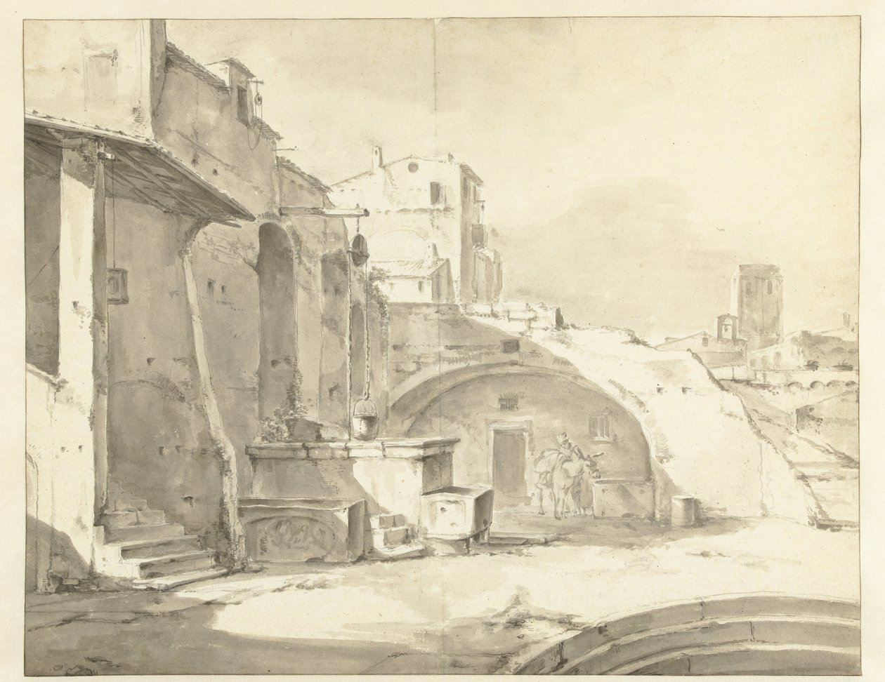 italiensk ruin av Thomas Wijck