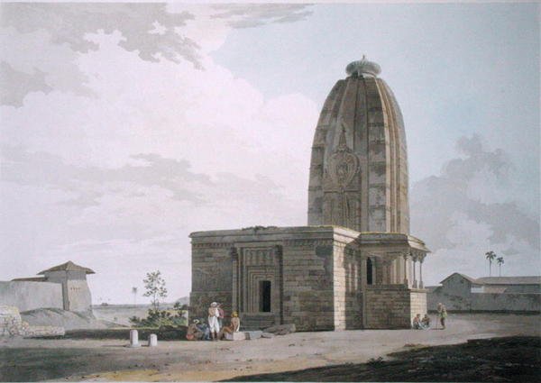 Hindoo Temple ved Deo, i Bahar, plate XXIII fra 