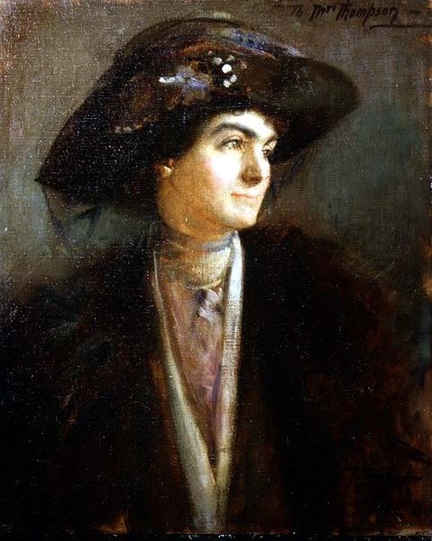 Bysteportrett av Mabel Persis av Thomas William Roberts
