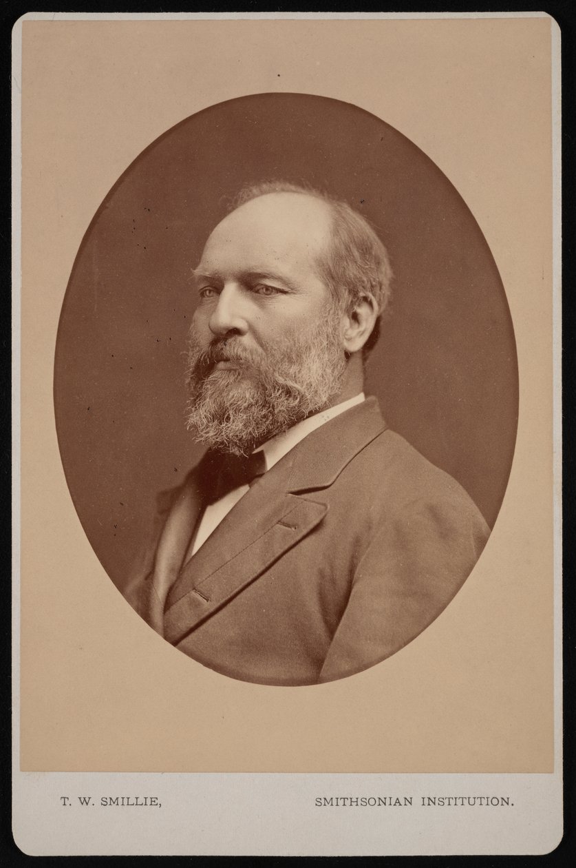 Portrett av James Abram Garfield 1831-1881, juni 1880. av Thomas William Smillie