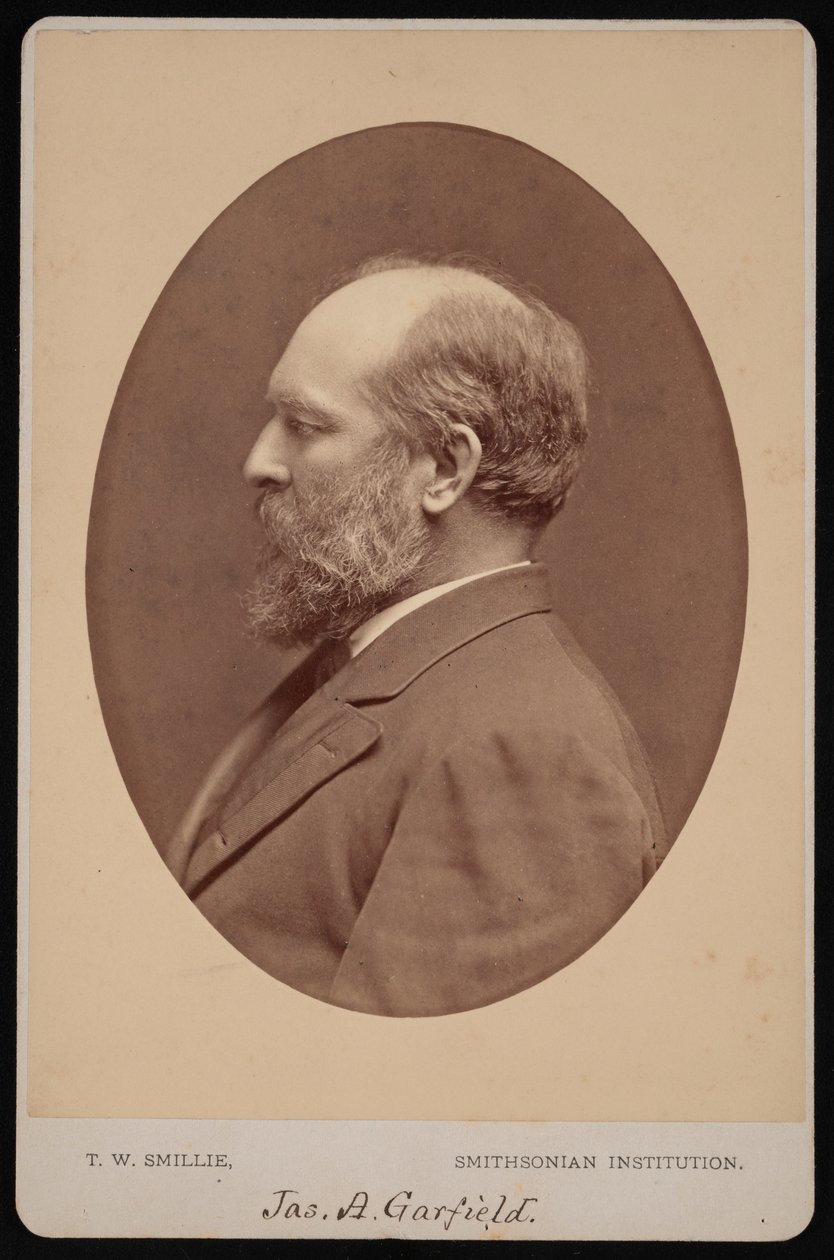Portrett av James Abram Garfield 1831-1881, juni 1880. av Thomas William Smillie