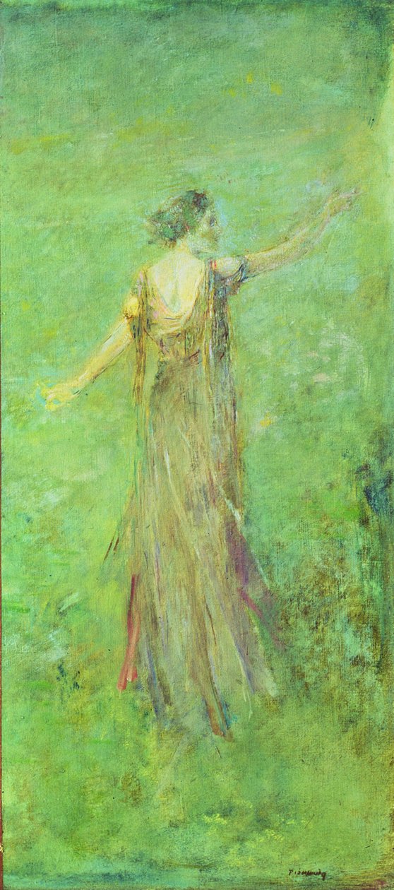 juni, ca. 1920 (olje på lerret) av Thomas Wilmer Dewing