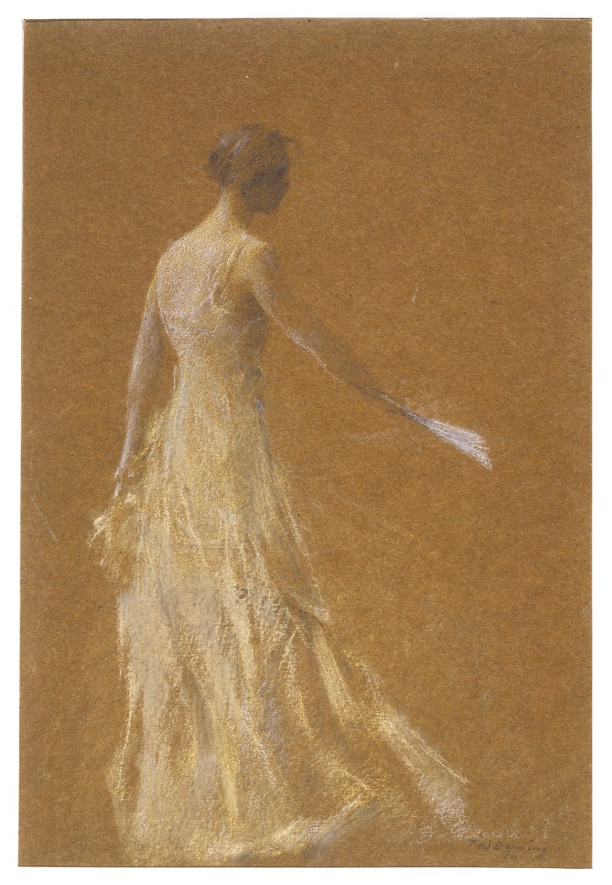 Dame i gult av Thomas Wilmer Dewing