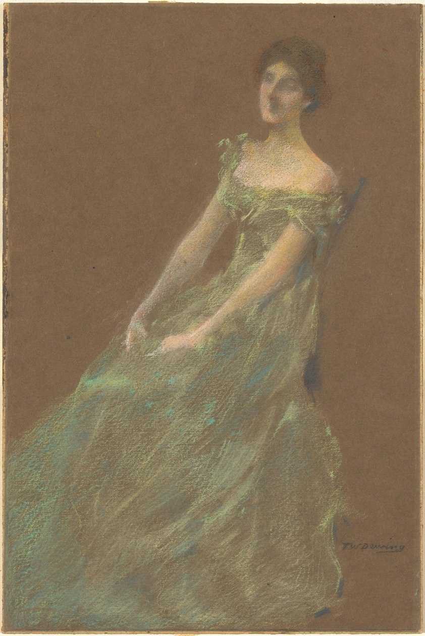 Den grønne kjolen av Thomas Wilmer Dewing