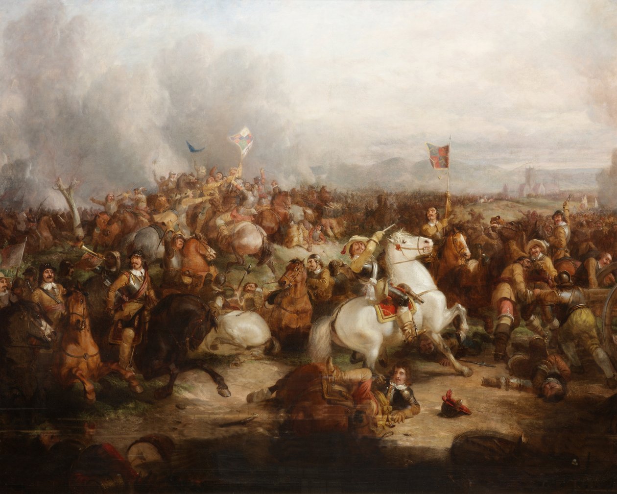Slaget ved Worcester, 3. september 1651 av Thomas Woodward