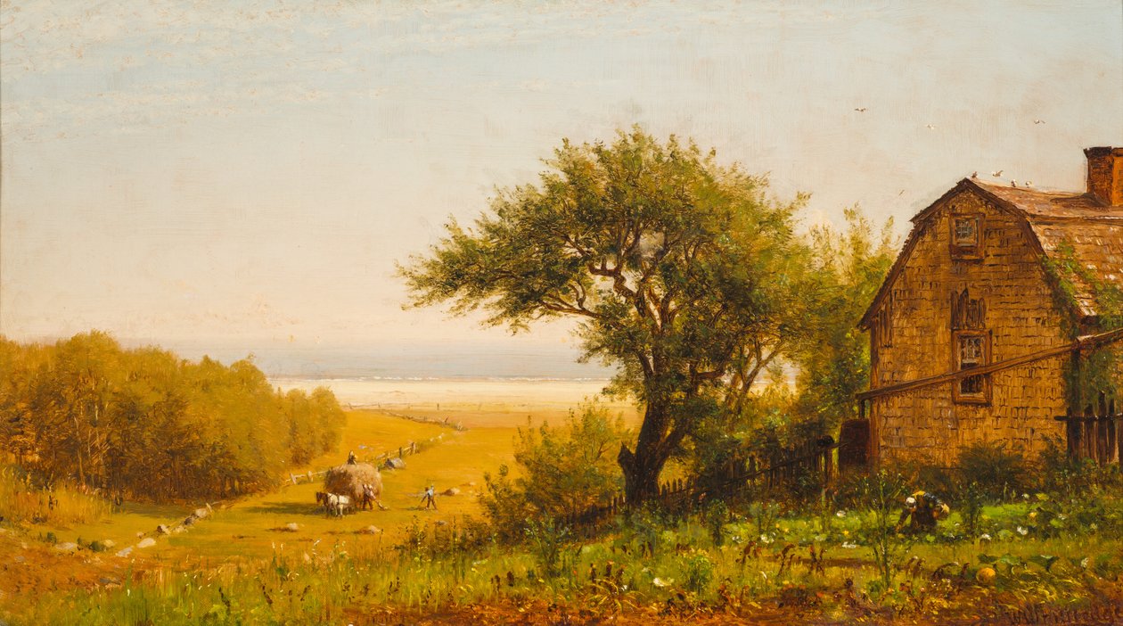 Et hjem ved sjøen, ca. 1872 av Thomas Worthington Whittredge