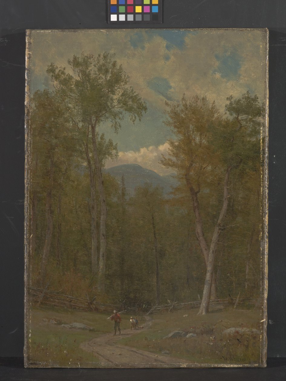 Landskap (olje på lerret) av Thomas Worthington Whittredge