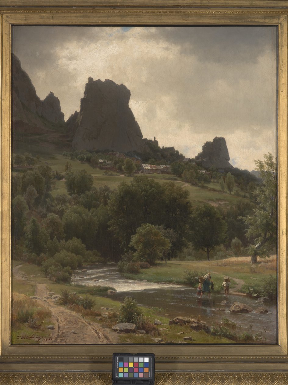 Summer Pastorale (View Of Kallenfels) (olje på lerret) av Thomas Worthington Whittredge