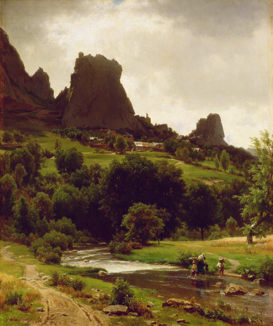 Summer Pastorale (View of Kallenfels) 1853 (olje på lerret) av Thomas Worthington Whittredge
