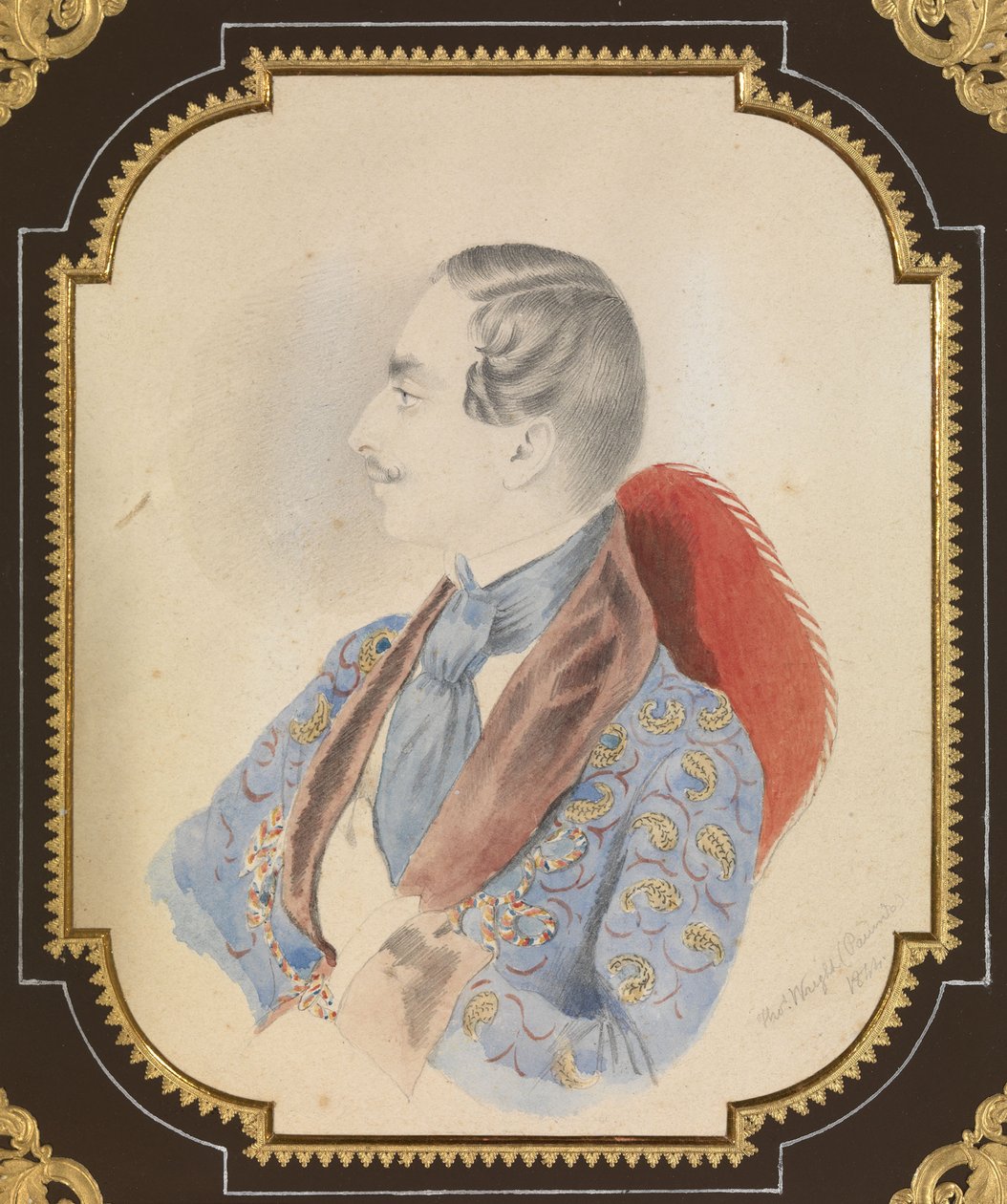 Portrett av Ilya Mikhaylovich Miklashevsky, 1844 av Thomas Wright