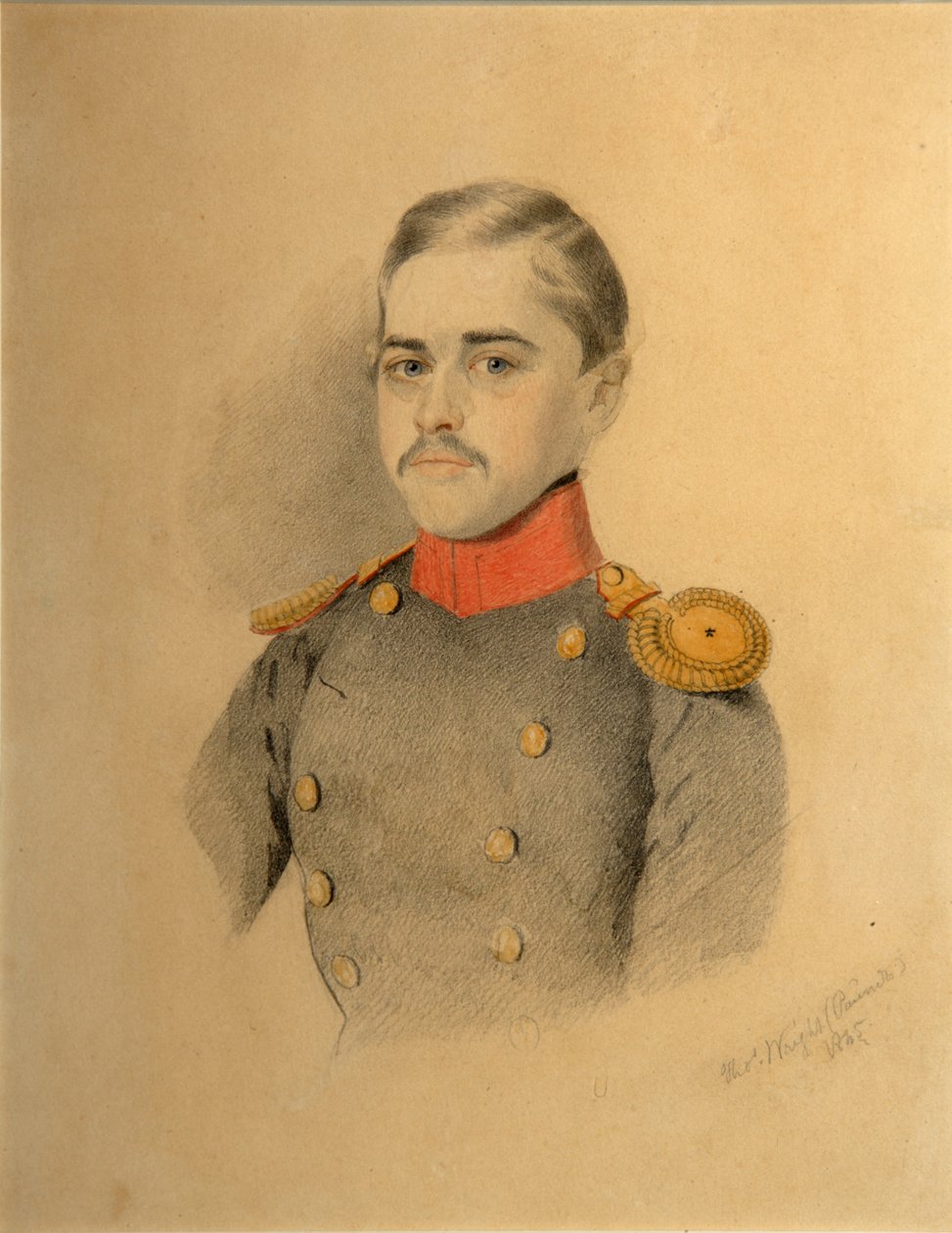 Portrett av en offiser fra Rehbinder-familien Nikolai Rehbinder, 1845 av Thomas Wright