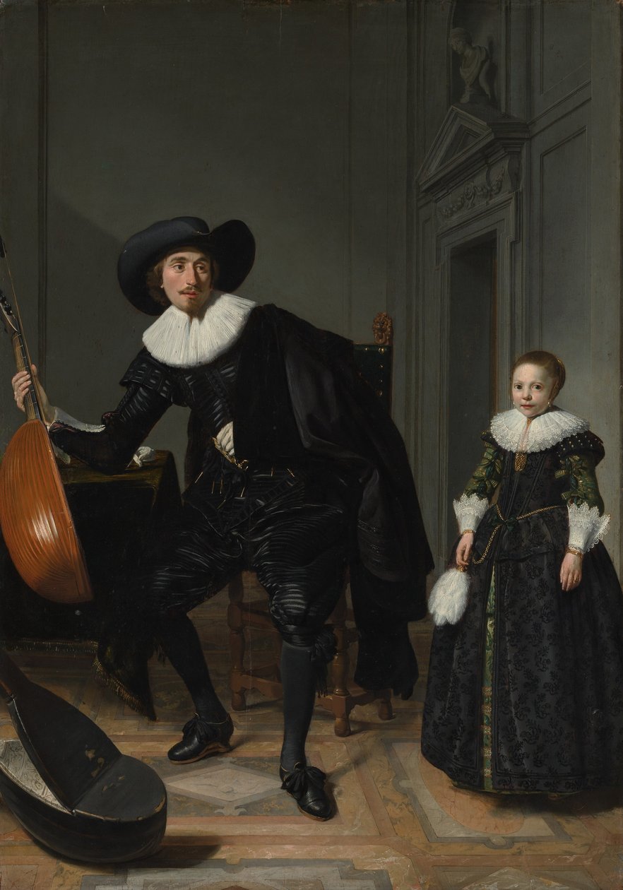 En musiker og hans datter av Thomas de Keyser
