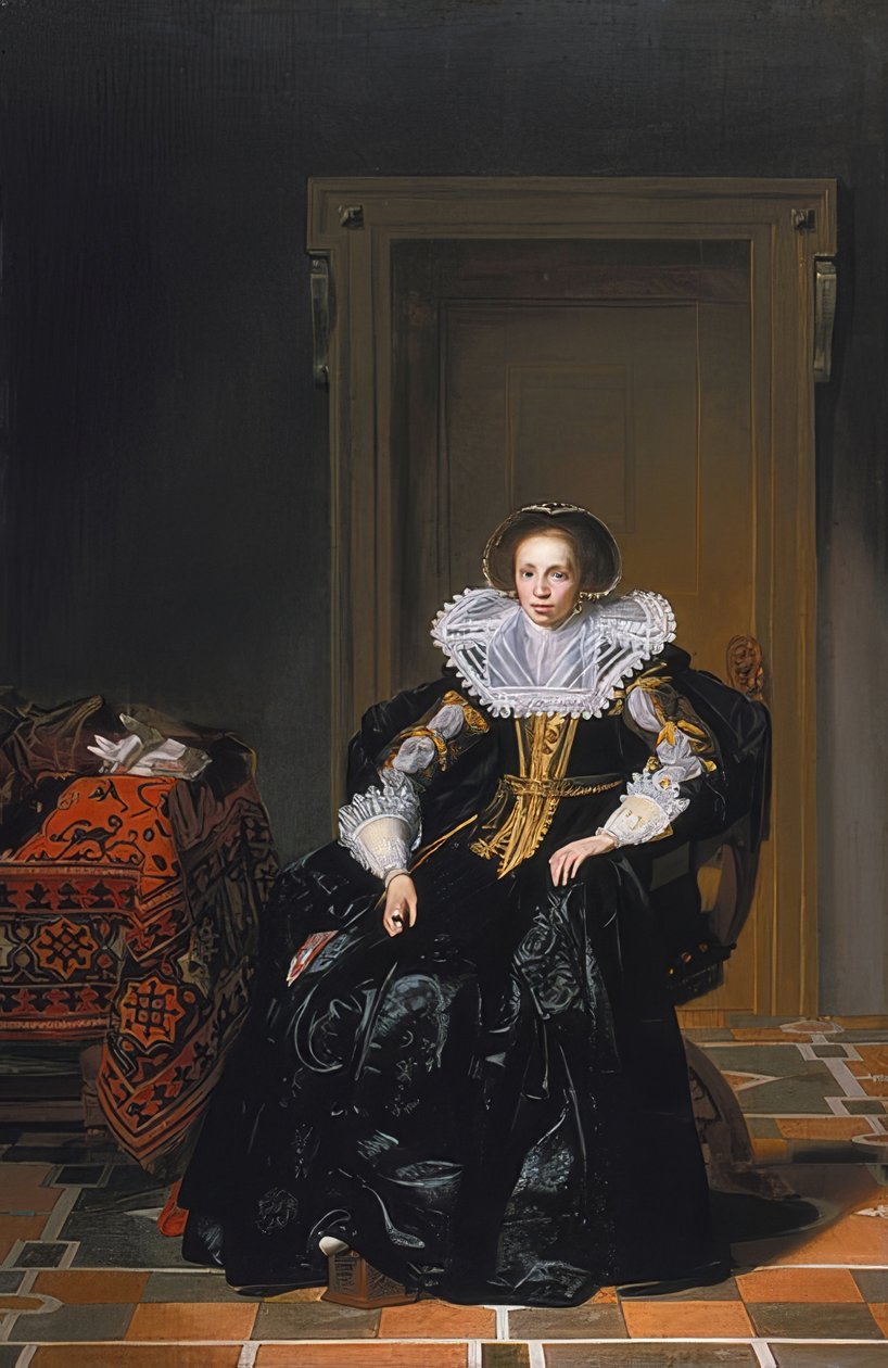Portrett av en dame. 1632 av Thomas de Keyser