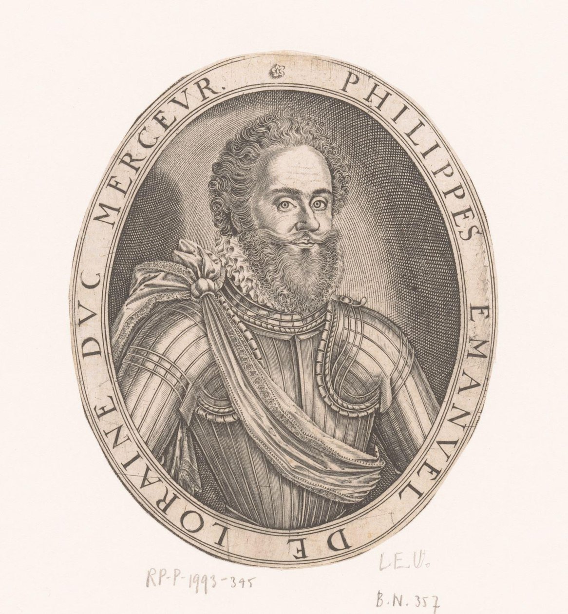 Portrett av Philippe-Emmanuel de Lorraine, hertugen av Mercoeur av Thomas de Leu
