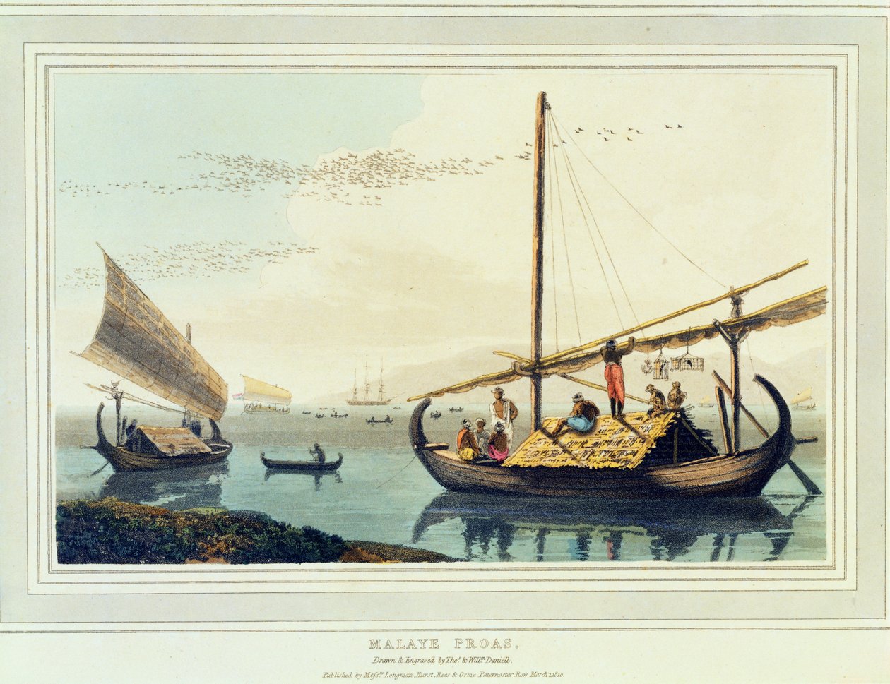 Malaye Proas, plate 17 fra 
