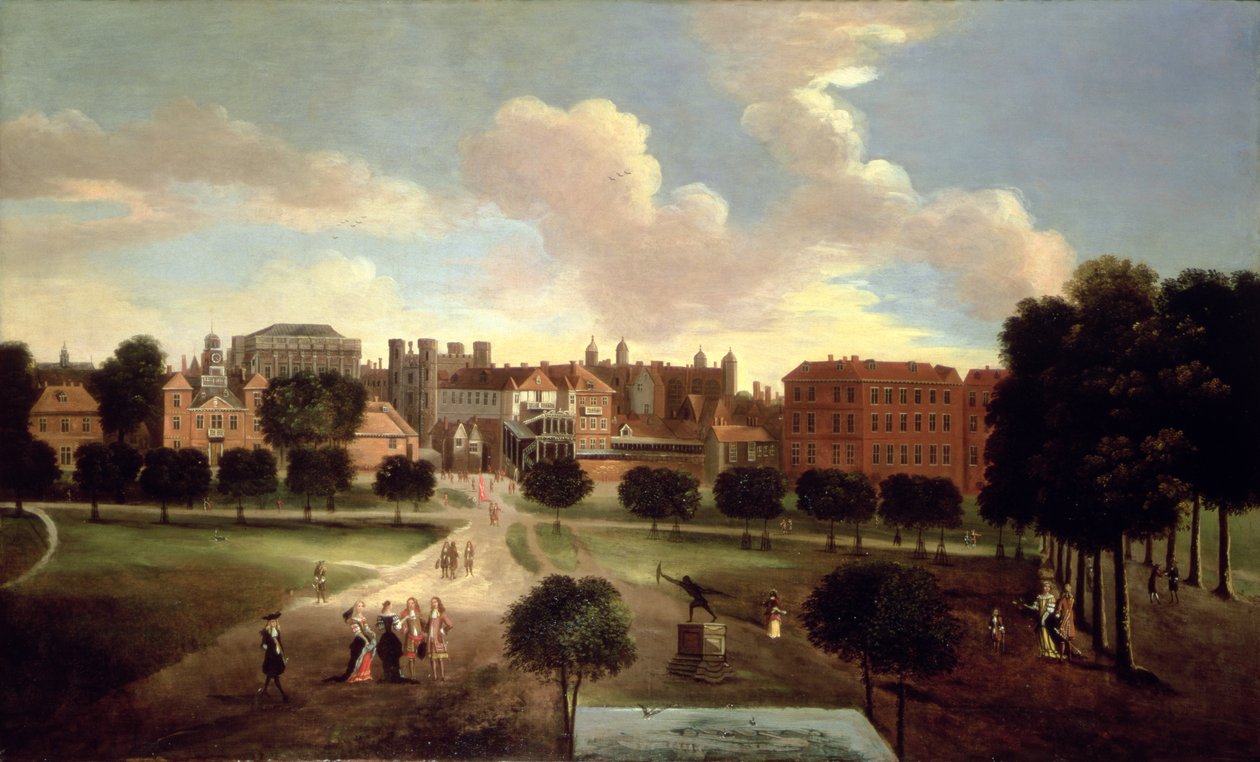 Utsikt over Old Horse Guards Parade fra St. James" Park av Thomas van Wyck