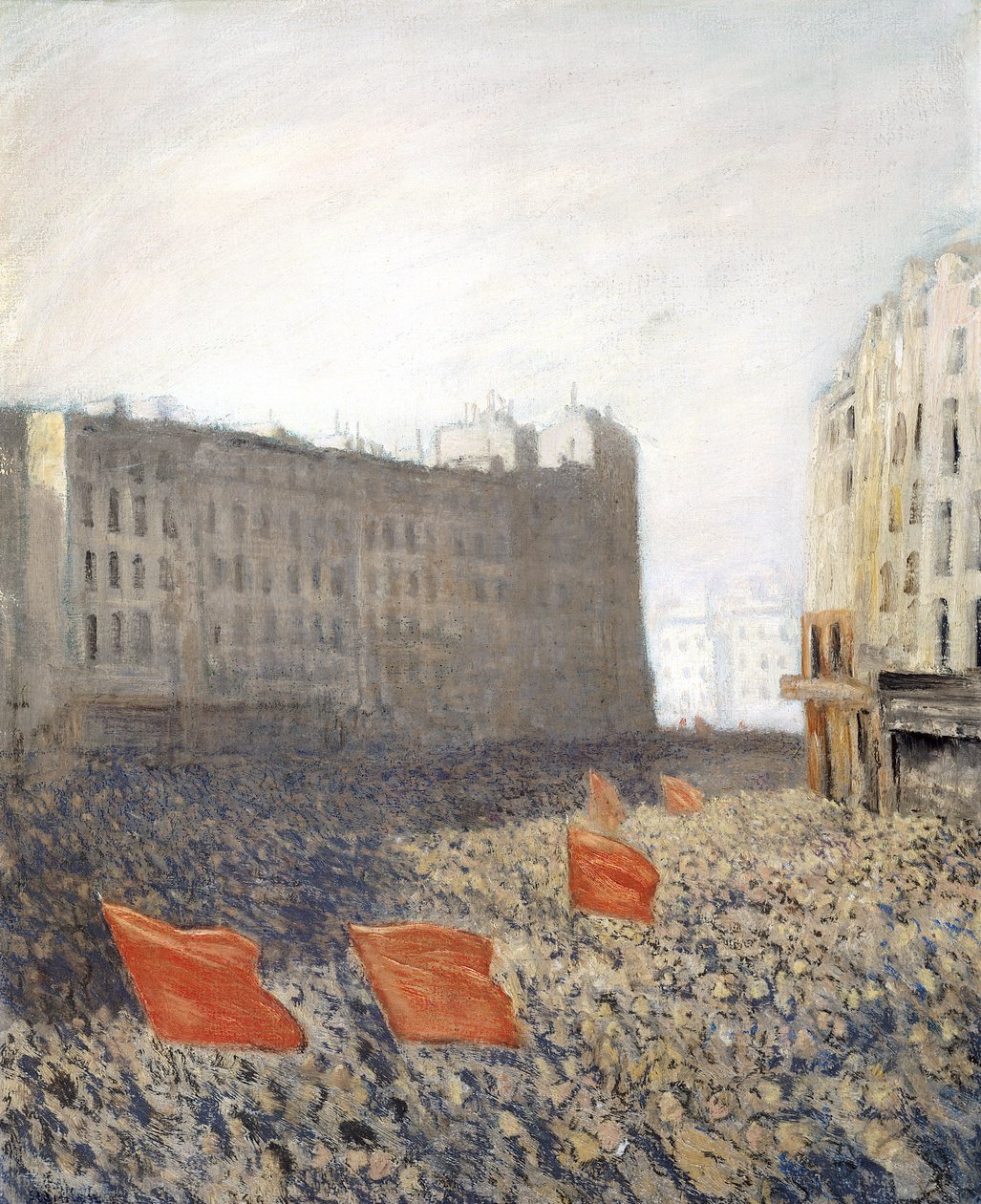 Demonstrasjonen, 1905 av Théophile Alexandre Steinlen