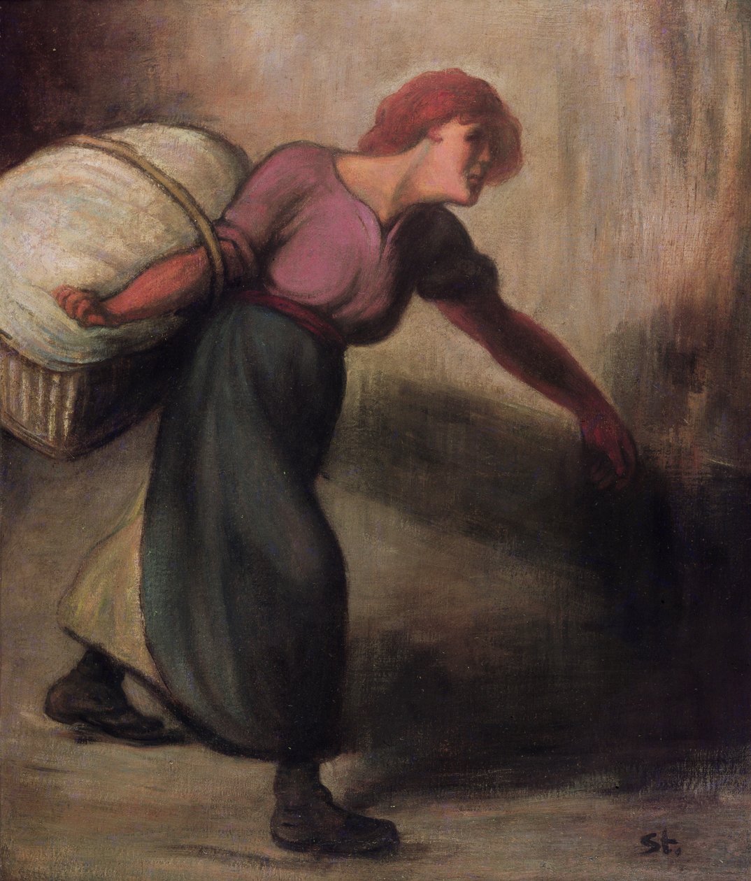 Vaskeren, 1894 av Théophile Alexandre Steinlen