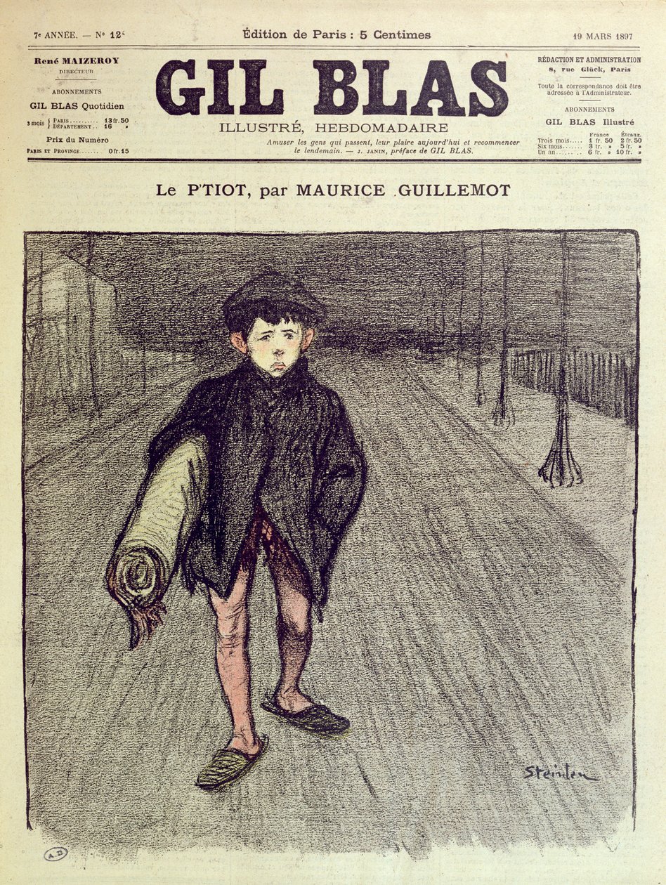 The Little Boy, fra "Gil Blas", 1897 av Théophile Alexandre Steinlen