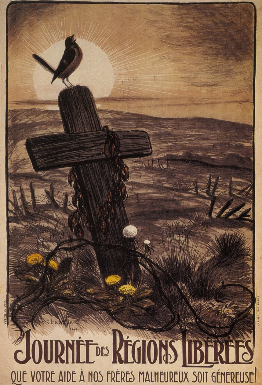 Dagen for de frigjorte områdene, 1919 av Théophile Alexandre Steinlen