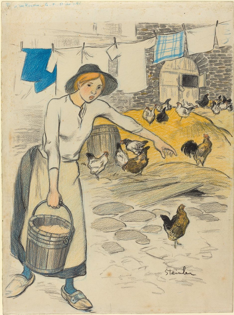 bondejente av Théophile Alexandre Steinlen