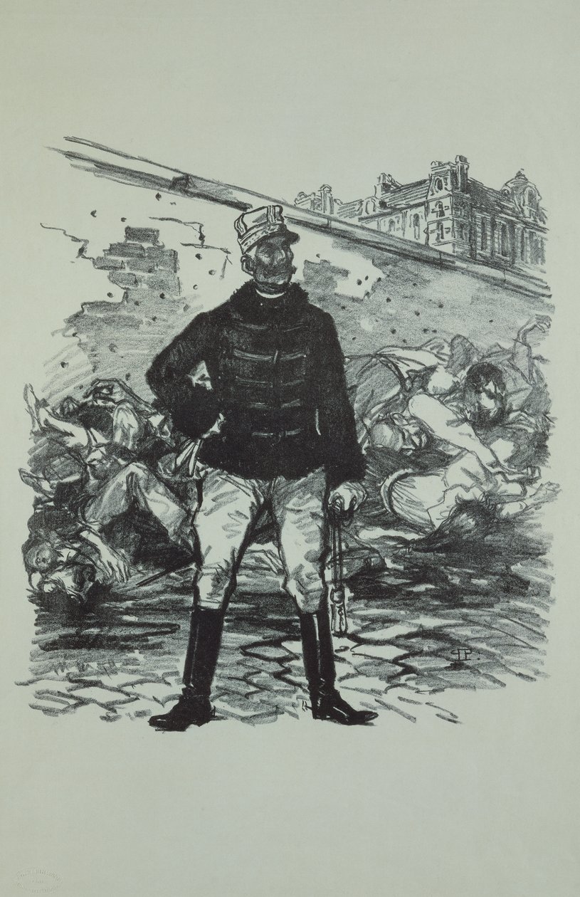 General Gaston Auguste (1830-1909) Marquis de Gallifet, i all hans ære av Théophile Alexandre Steinlen
