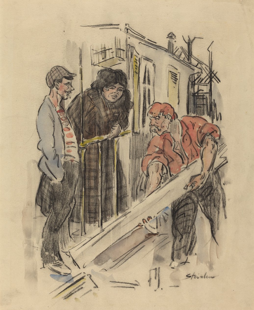 Sladder, slutten av 1800-begynnelsen av 1900-tallet. av Théophile Alexandre Steinlen