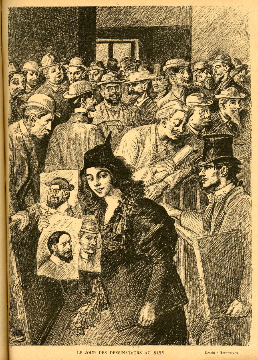 Illustrasjon av Heidbrinck (1852-1914) i Le Rire av Théophile Alexandre Steinlen