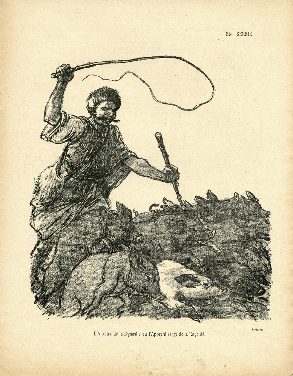 Illustrasjon av Steinlen (1859-1923) i Vildanden av Théophile Alexandre Steinlen