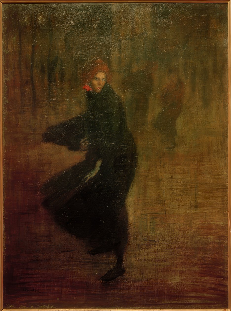 Ung kvinnelig arbeider på gaten av Théophile Alexandre Steinlen