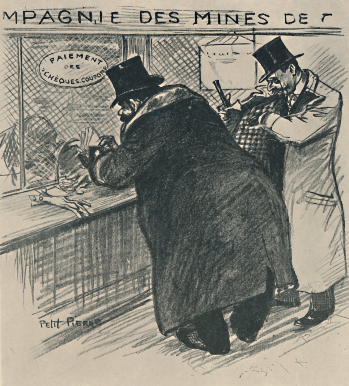 Det opportunistiske flertallet, 1919 av Théophile Alexandre Steinlen