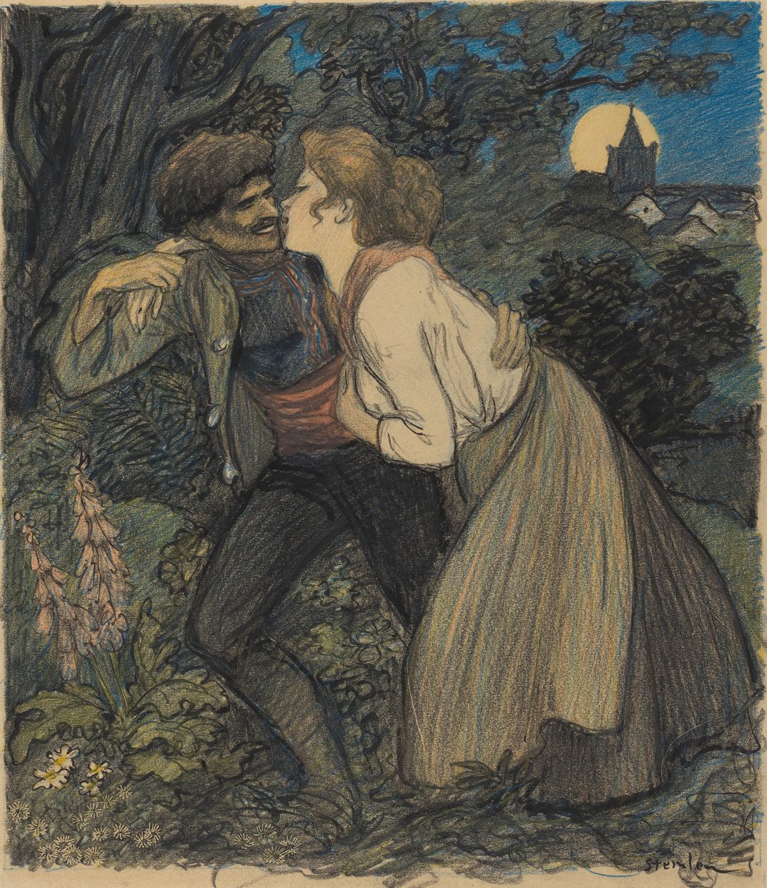 Ulvehunden av Théophile Alexandre Steinlen