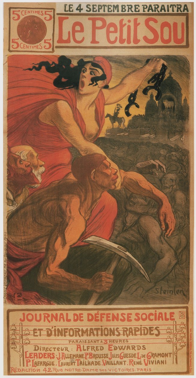 Den lille kronen, 1900 av Théophile Alexandre Steinlen