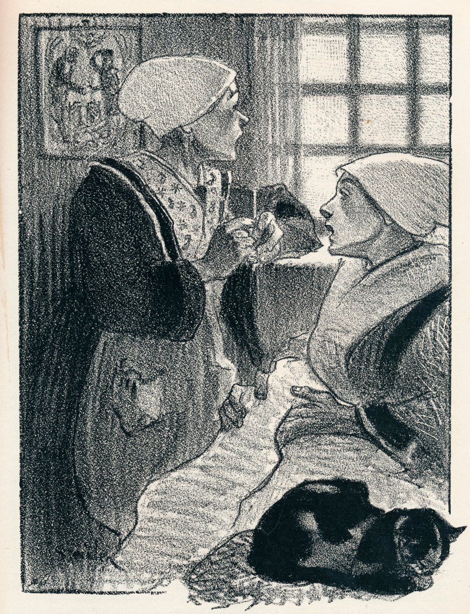 Kvinnene i Frankrike fra kvinnesanger, 1897, 1898 av Théophile Alexandre Steinlen
