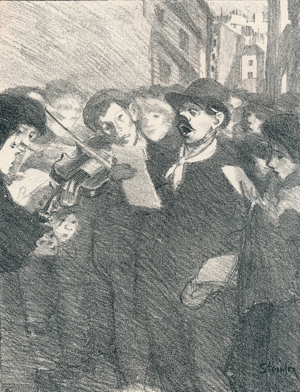 Lile Des Baisers fra Songs Of Women, 1897, 1898 av Théophile Alexandre Steinlen