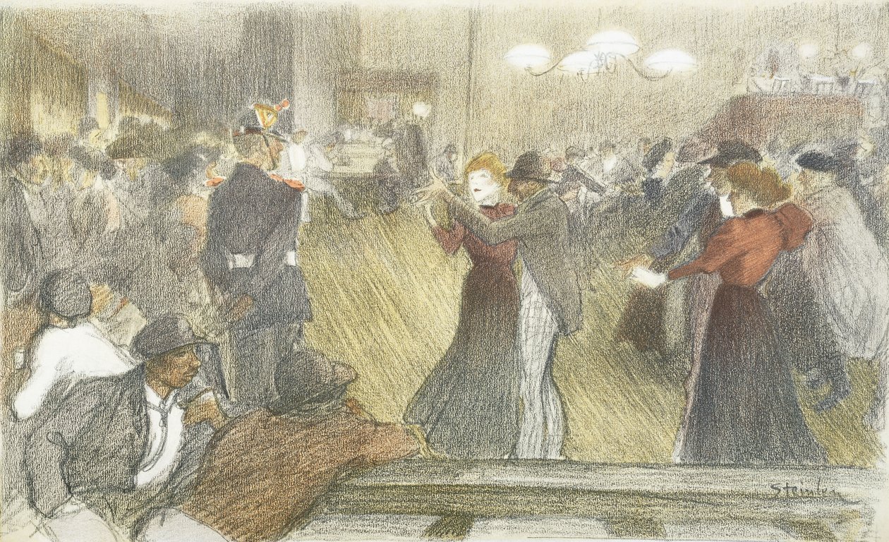 Lokal dans, 1897-1899 av Théophile Alexandre Steinlen