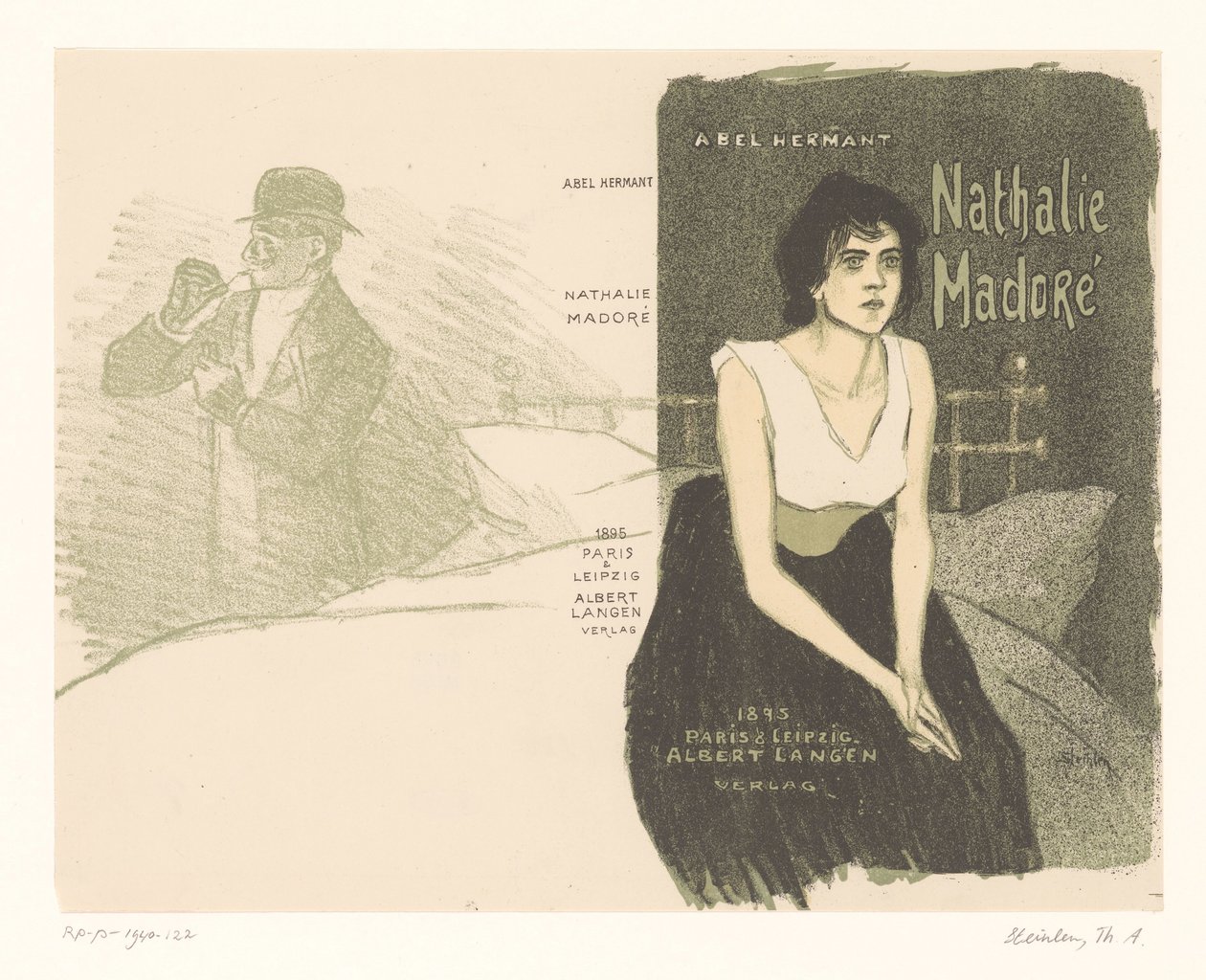 Omslagsdesign: Abel Hermant med Nathalie Madoré Nathalie Madore (tittel på objekt) av Théophile Alexandre Steinlen