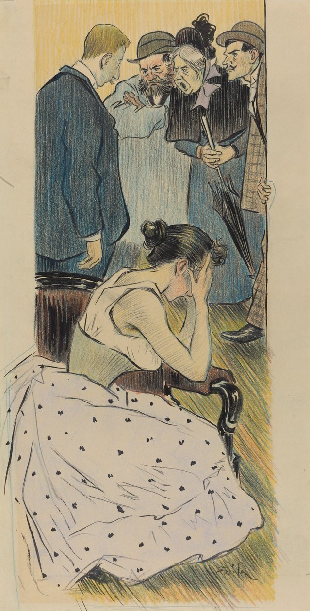 Hans familiesang, 1893. av Théophile Alexandre Steinlen
