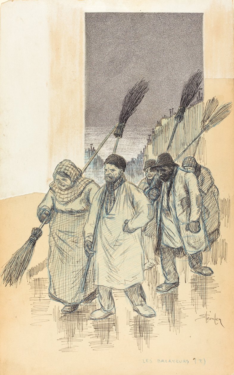 Feiemaskiner, 1888. av Théophile Alexandre Steinlen