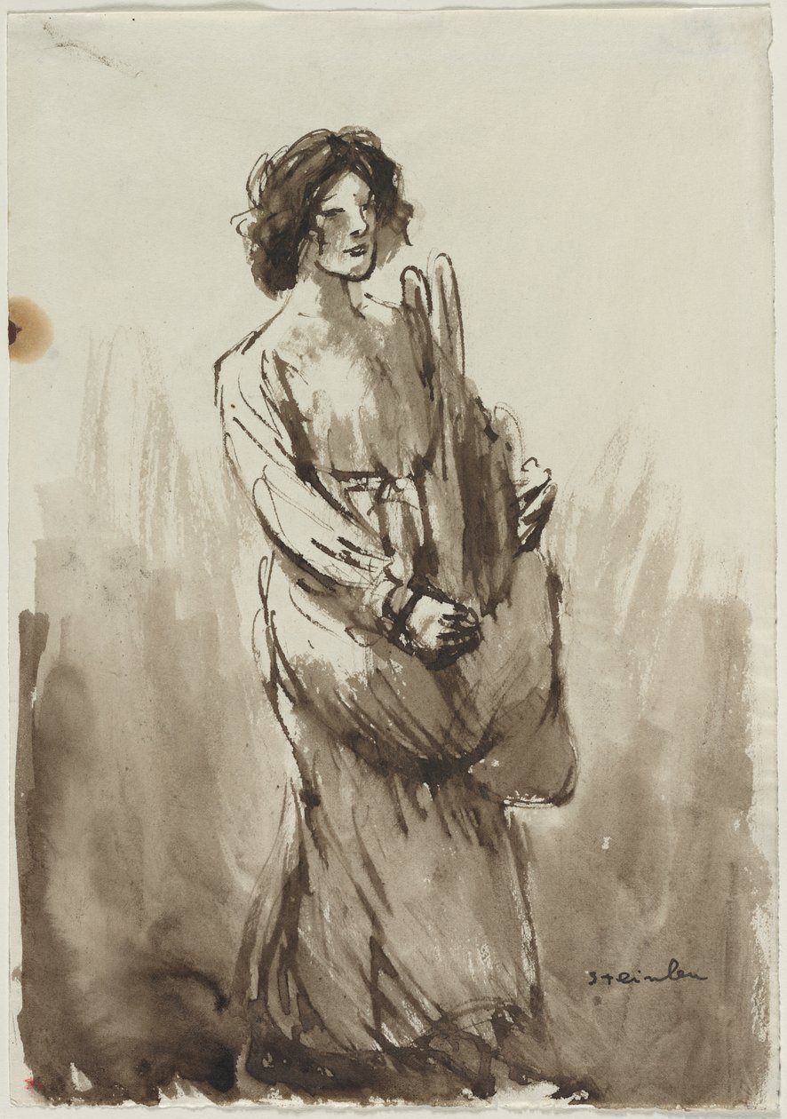 The Bread Carrier, fjerde kvartal 1800-tallet eller første kvartal 1900-tallet. av Théophile Alexandre Steinlen