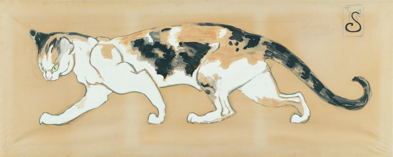 Katten av Théophile Alexandre Steinlen
